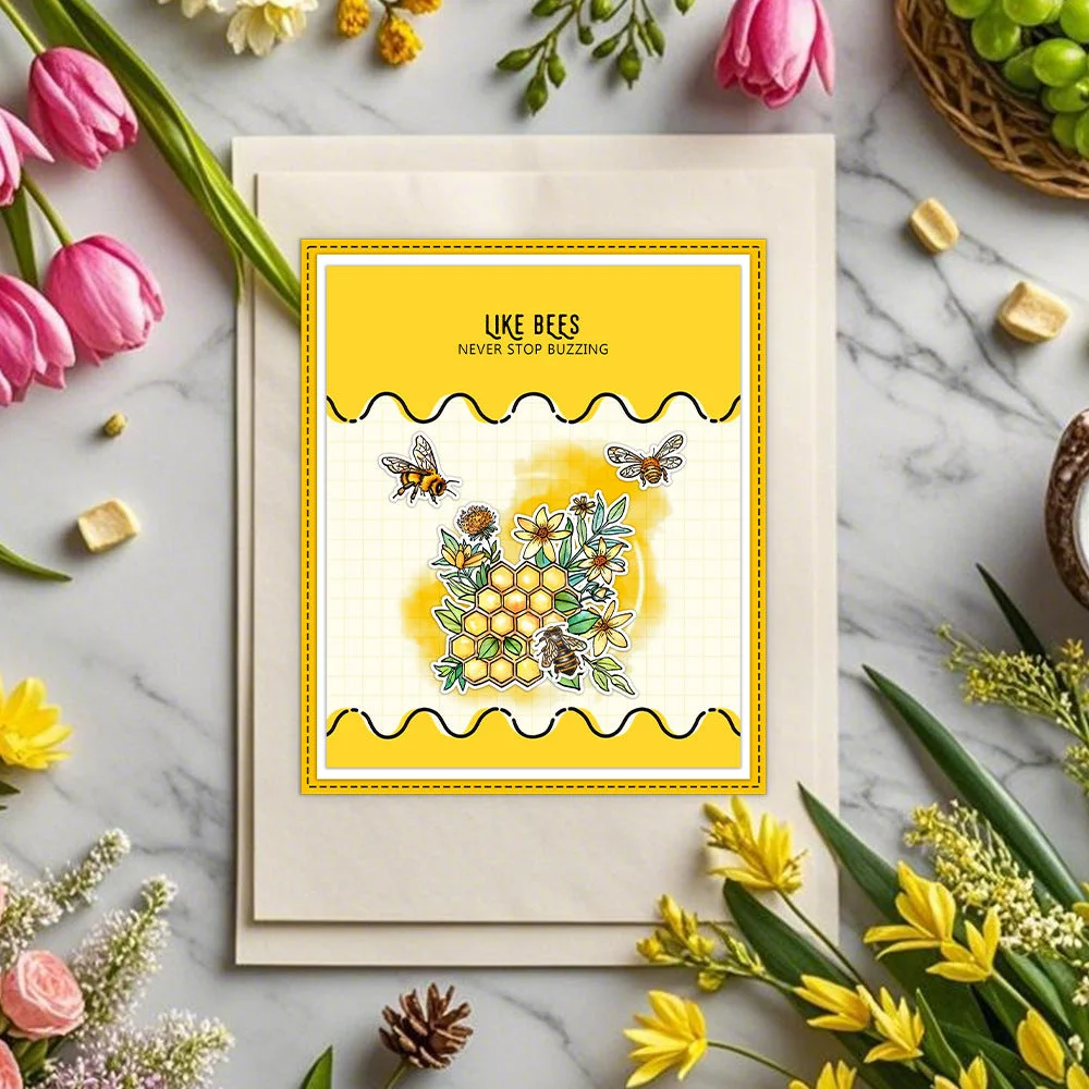 Bee Dining Table Clear Stamps 05 Bee Dining Table Clear Stamps 05