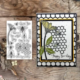 Sumflying Bee Hive Honeycomb Garden Clear Stamps