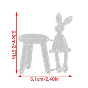 Size chart for Bench Rabbit Metal Cutting Dies - dimensions in cm
