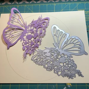 Sumflying Big Butterfly Metal Cutting Dies with Half Flower - product photo 3 of 4