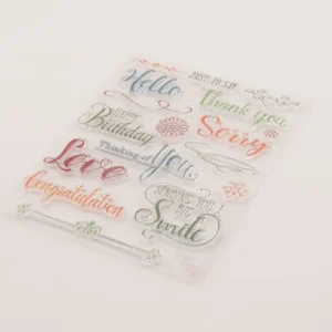 Big Words Stamp Set - packaging photo | clear stamp