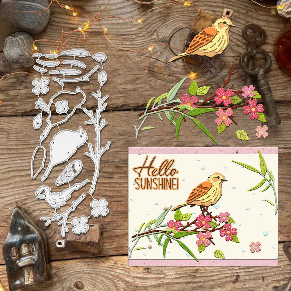 Bird On Branch Metal Cutting Dies 00 Bird On Branch Metal Cutting Dies 00