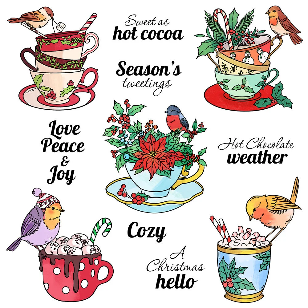 Bird Teacup Clear Stamps 00 Bird Teacup Clear Stamps 00