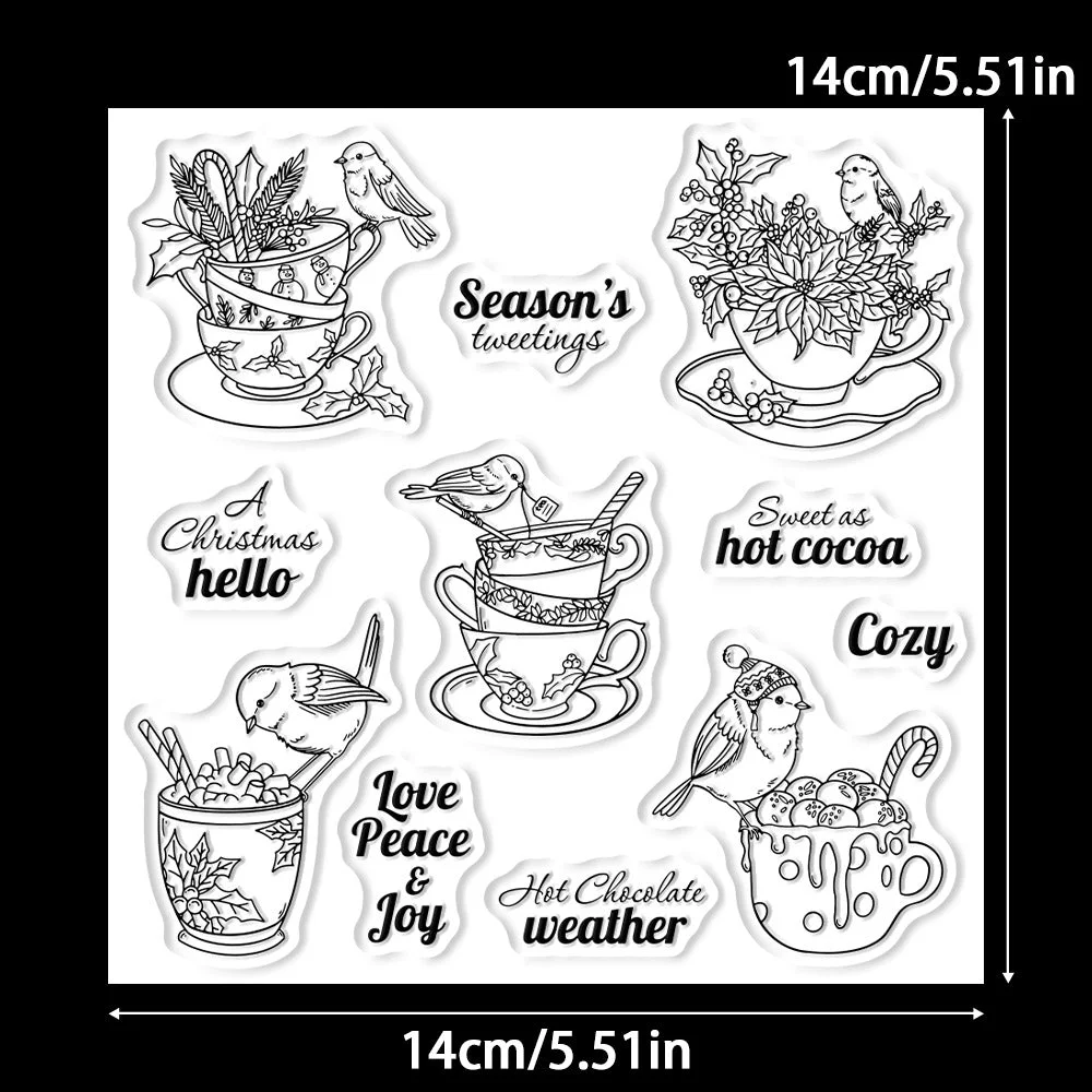 Bird Teacup Clear Stamps 02 Bird Teacup Clear Stamps 02