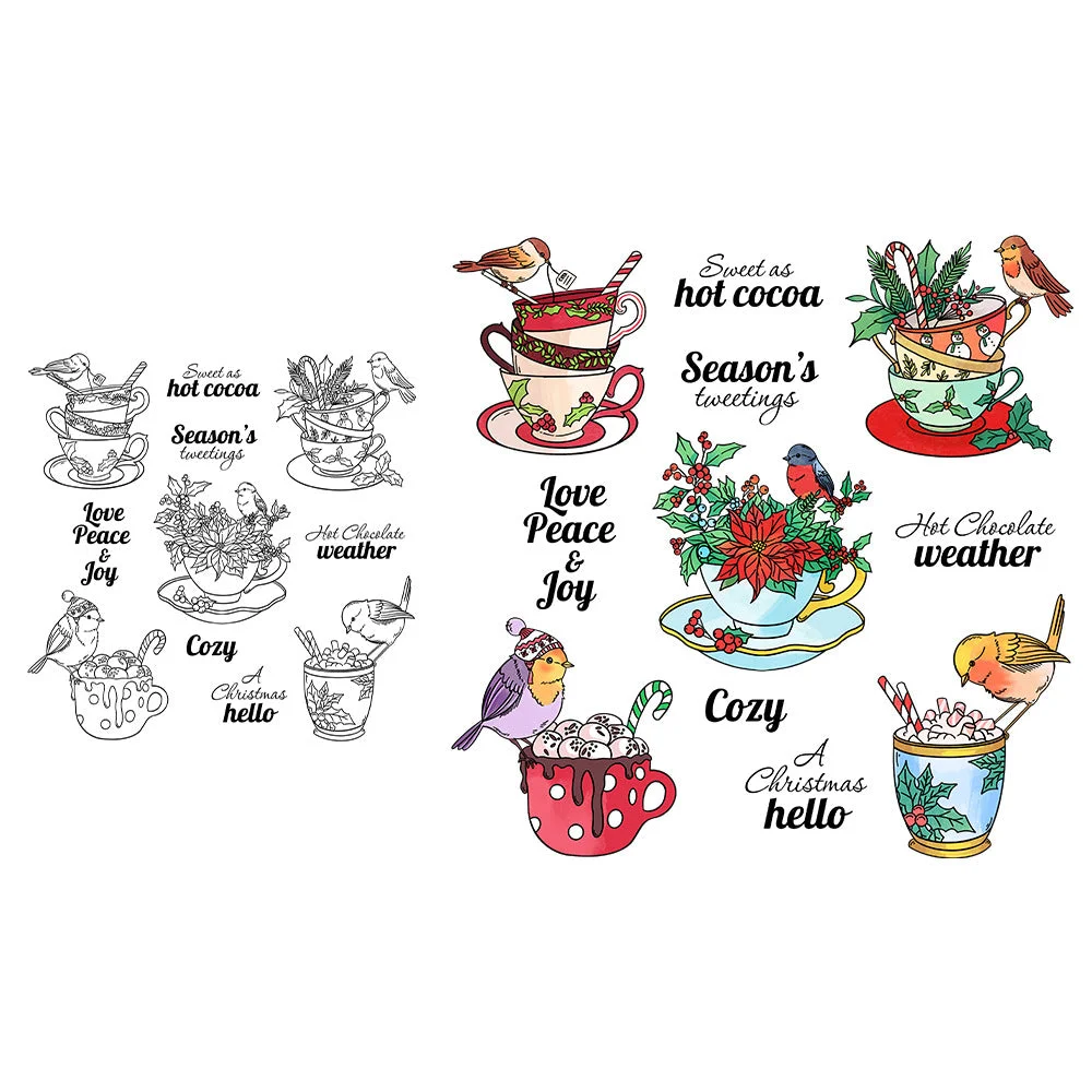 Bird Teacup Clear Stamps 03 Bird Teacup Clear Stamps 03