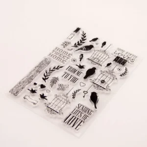 Birdcage Stamp Set - lifestyle photo | clear stamp