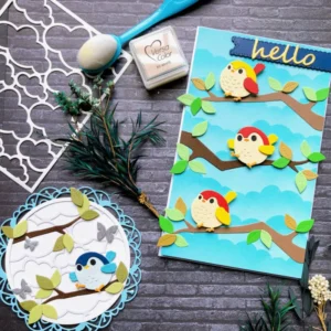 Birds Stands On The Branch Metal Cutting Dies 00