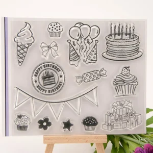 Birthday Stamp Set - main product photo | clear stamp
