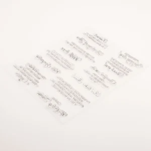 Birthday Wishes Stamp Set - lifestyle photo | clear stamp