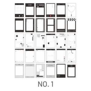 Black and White Photographic Film Stock Card Black and White Photographic Film Stock Card