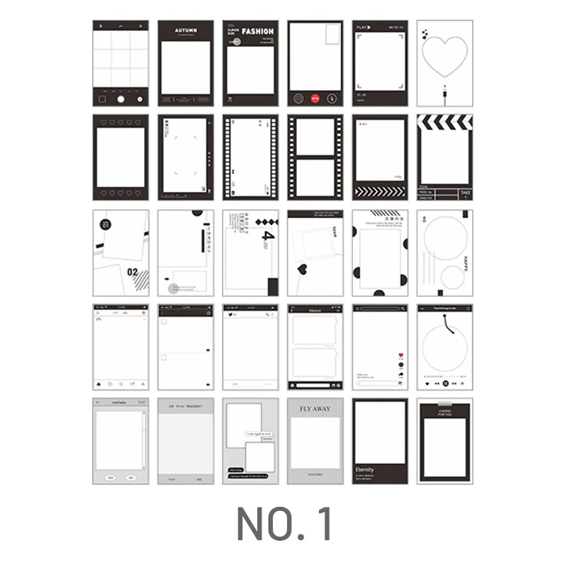 Black and White Photographic Film Stock Card Black and White Photographic Film Stock Card