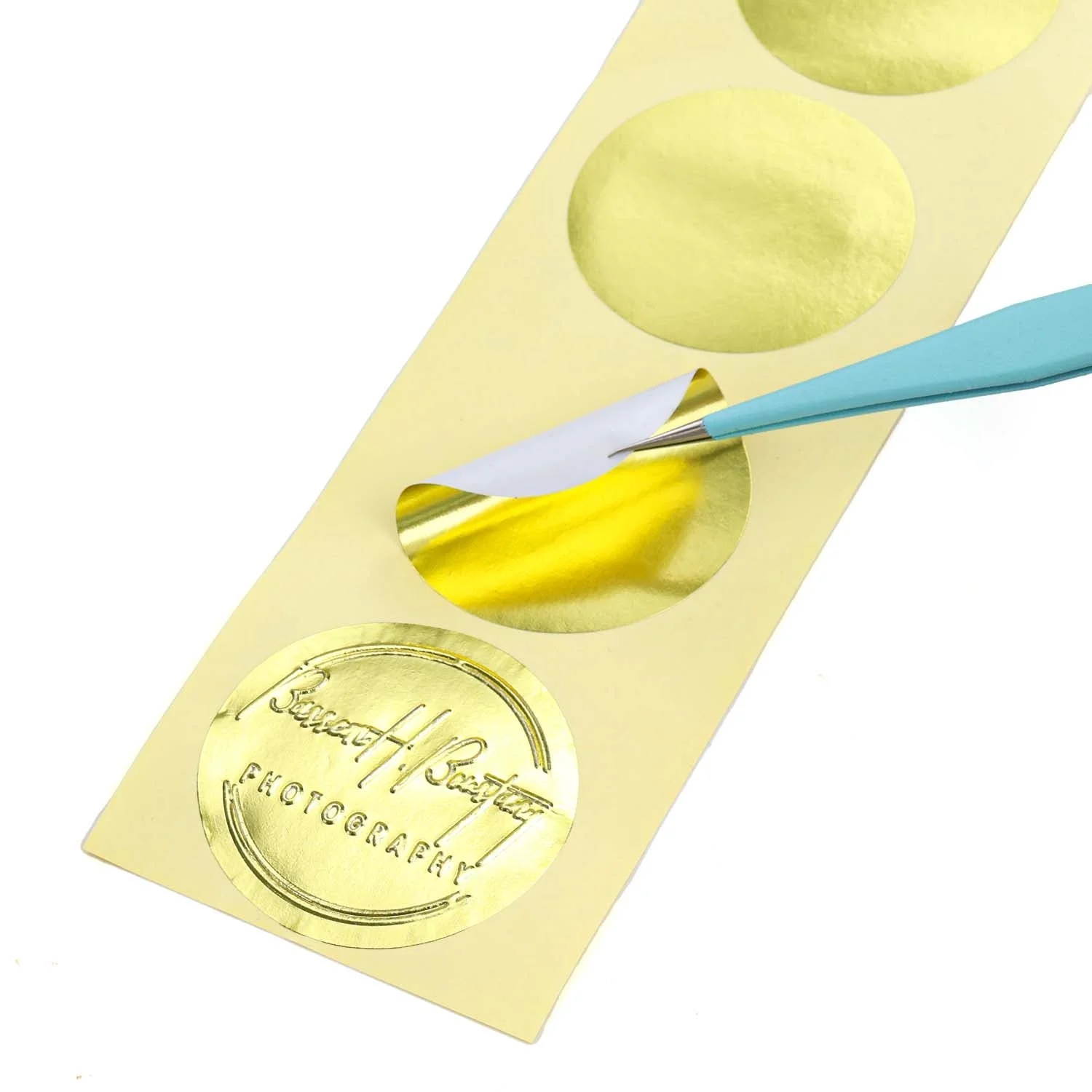Sumflying Blank Embosser Labels - Self-Adhesive for Raised Seals (100 Pcs) - image 4 Sumflying Blank Embosser Labels - Self-Adhesive for Raised Seals (100 Pcs) - image 4