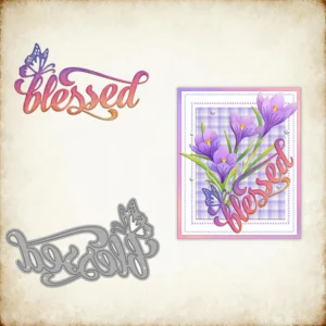 Blessed Words Metal Cutting Dies 1 00