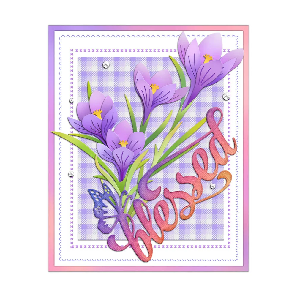 Blessed Words Metal Cutting Dies 1 03 Blessed Words Metal Cutting Dies 1 03
