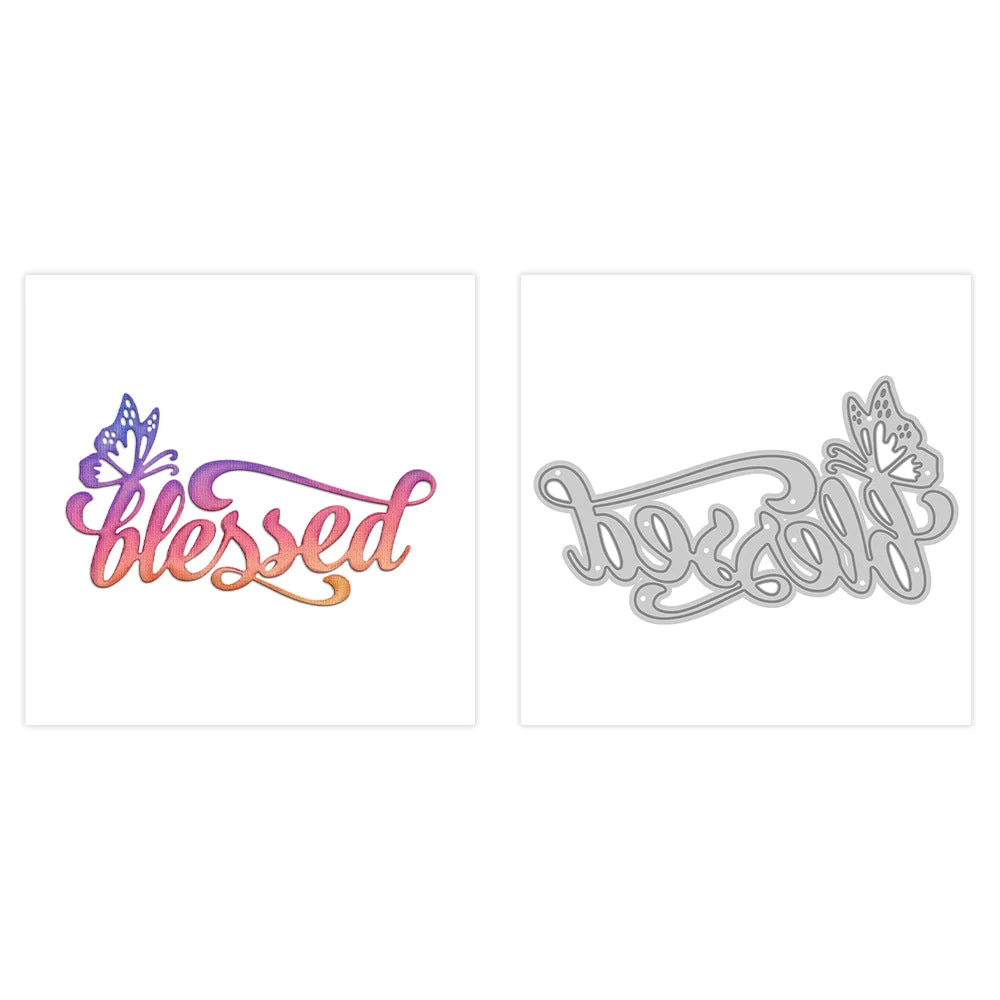 Blessed Words Metal Cutting Dies 1 04 Blessed Words Metal Cutting Dies 1 04