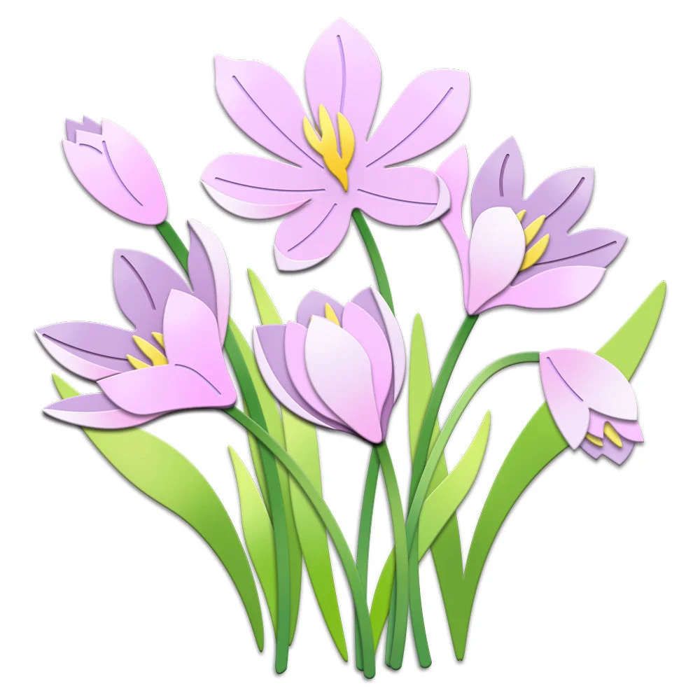 Blooming Flowers Metal Cutting Dies 01 Blooming Flowers Metal Cutting Dies 01