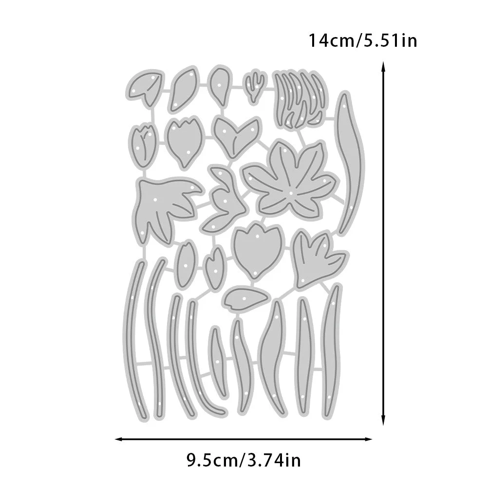 Blooming Flowers Metal Cutting Dies 02 Blooming Flowers Metal Cutting Dies 02