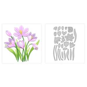 Sumflying Blooming Flowers Metal Cutting Dies Blooming Flowers Metal Cutting Dies 04