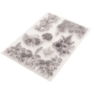 Blossom Bird Daisy Flowers Stamp Set - packaging photo | clear stamp