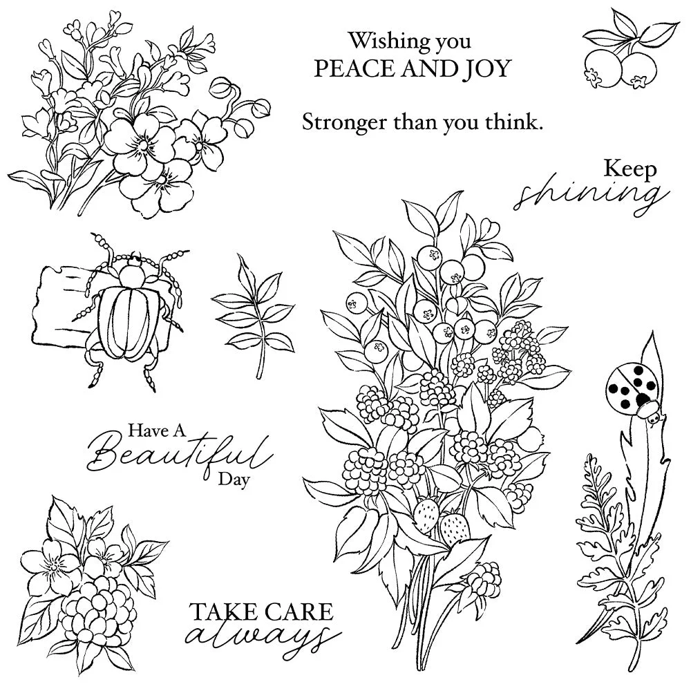 Blueberry Insects Clear Stamps 04 Blueberry Insects Clear Stamps 04