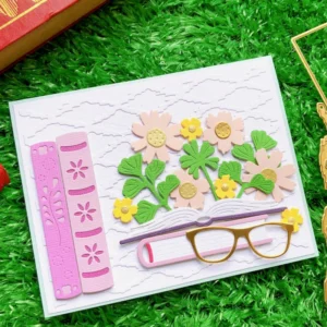 Books And Flowers Metal Cutting Dies 03