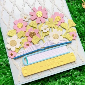 Books And Flowers Metal Cutting Dies 04