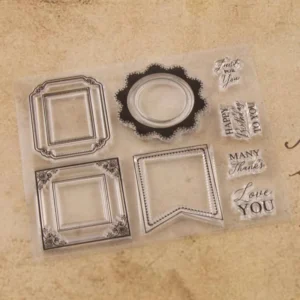 Border Stamp Set - detail view | clear stamp