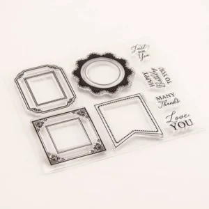 Border Stamp Set - lifestyle photo | clear stamp