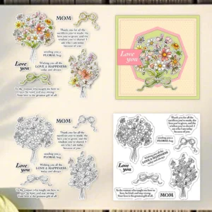 Bouquet Bow Clear Stamps 01