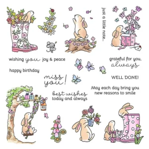 Bunny Daily Life Clear Stamps 01