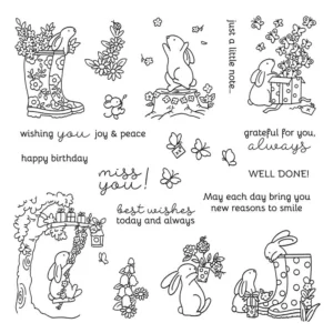 Sumflying Bunny Daily Life Boots Clear Stamps Bunny Daily Life Clear Stamps 04