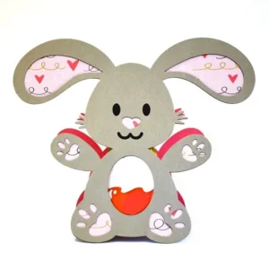 Bunny Egg Holder Box Metal Cutting Dies - metal cutting die for scrapbooking and card making – see size chart for dimensions