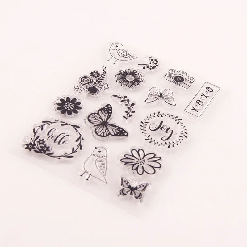 butterfly-bird-stamp-set-4 Butterfly Bird Stamp Set - lifestyle photo | clear stamp
