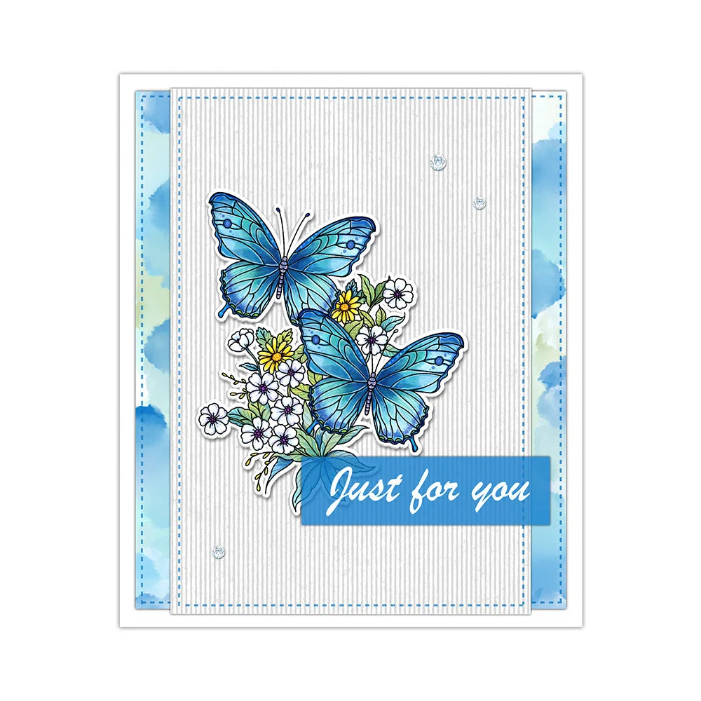 Butterfly Flowers Clear Stamps 03 Butterfly Flowers Clear Stamps 03