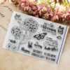 Butterfly Flowers Stamp Set - main product photo | clear stamp