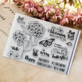 Butterfly Flowers Stamp Set