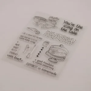 Cake Stamp Set - lifestyle photo | clear stamp