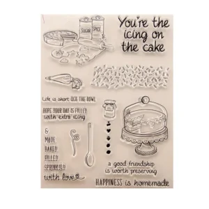 Cake Stamp Set - packaging photo | clear stamp