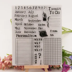 Calendar Date Stamp Set