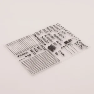 Calendar Date Stamp Set - packaging photo | clear stamp