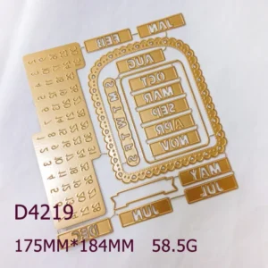 Calendar Metal Cutting Dies 01