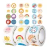 Cartoon Bear Round Label Tape