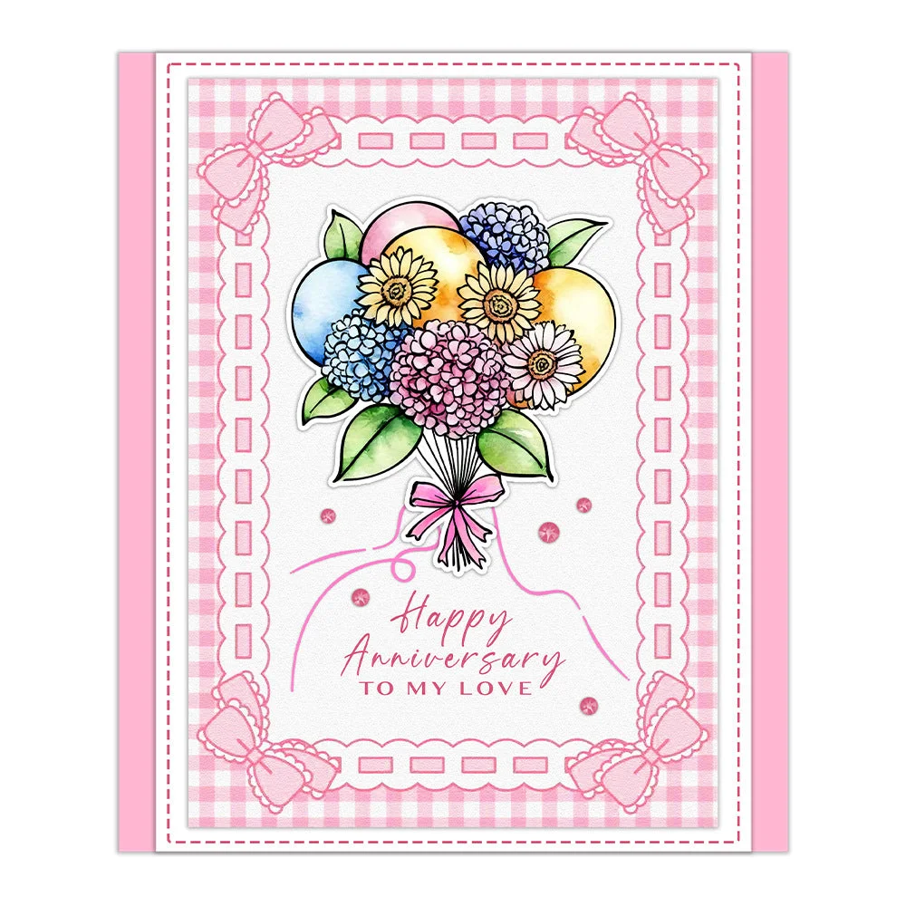 Champagne Flowers Clear Stamps 03 Champagne Flowers Clear Stamps 03