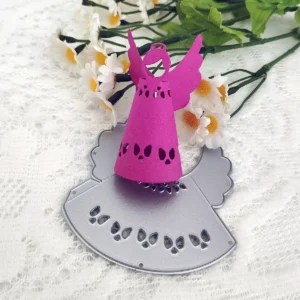 Sumflying Christmas Angel metal cutting die - size guide