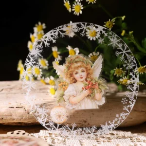 Christmas Angel Rub On Transfer Stickers - 2 Sheets Pack