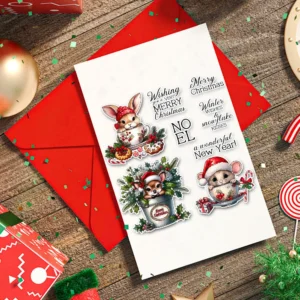 Christmas Animal Mugs Clear Stamps 03