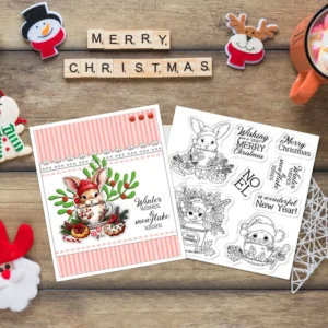 Christmas Animal Mugs Clear Stamps 04