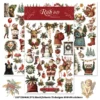 Christmas Animal Rub On Transfer Stickers - 3 Sheets Pack