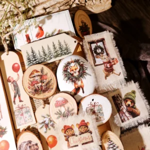 Christmas Animal Rub On Transfer Stickers - 3 Sheets Pack