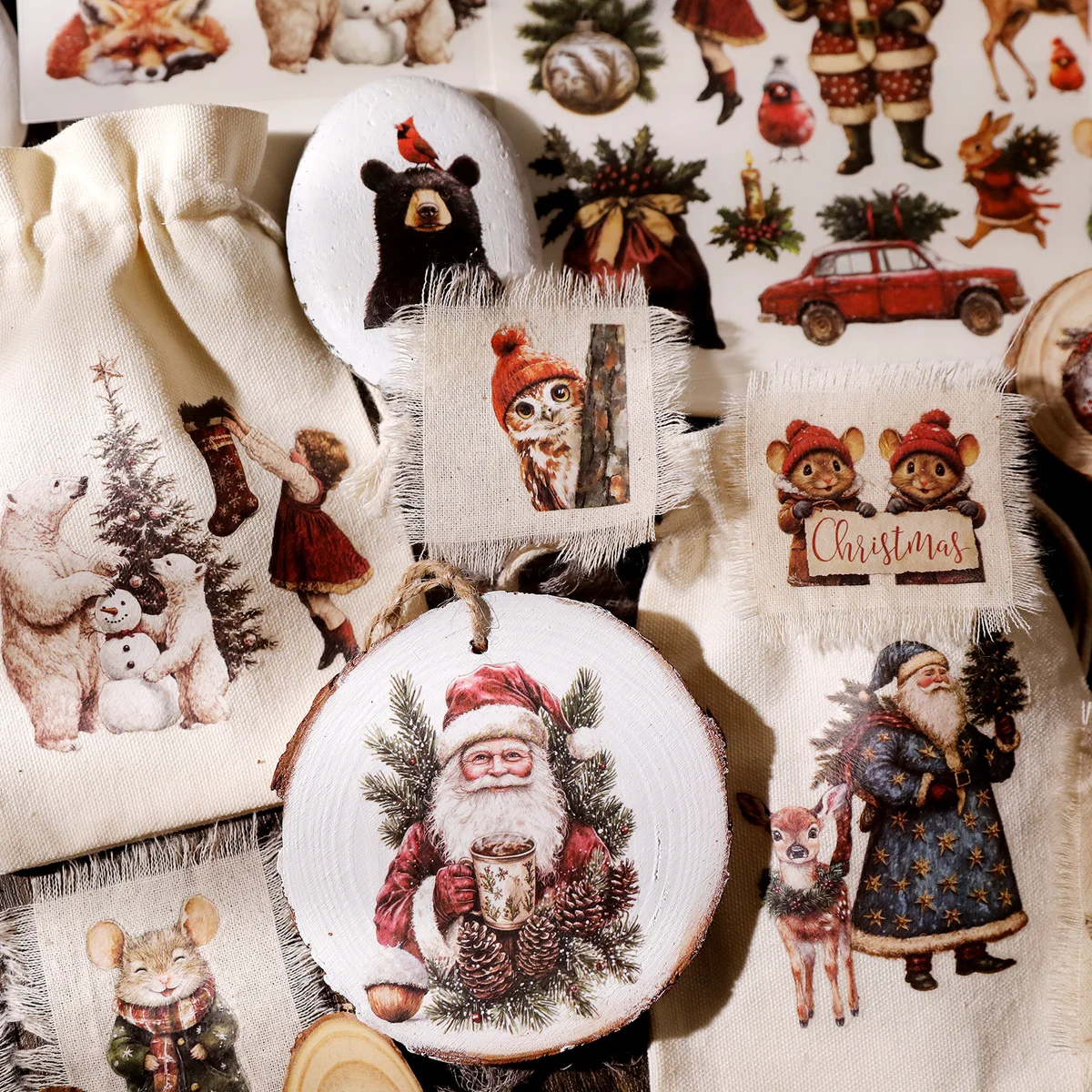 Christmas Animal Rub On Transfer Stickers - 3 Sheets Pack - detail image 6
